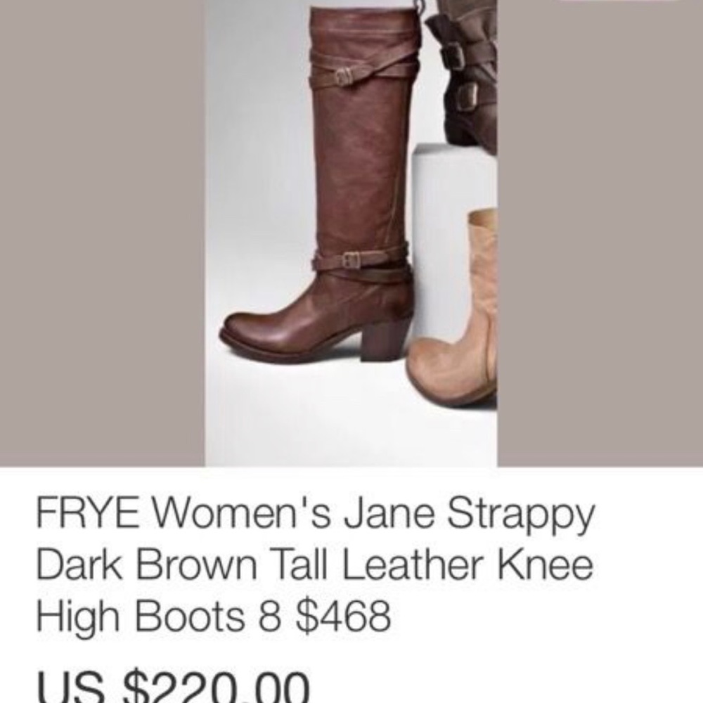 Frye Tall comfortable knee height Fall boots - Picture 4 of 8